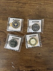 KITH TaylorMade 24 Logo Golf Ball Markers Hat Clip Limited Edition Lot Of 4 SS24