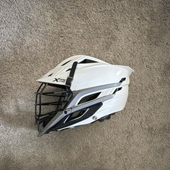 Cascade XRS Pro Full Face Lacrosse Helmet PLL Medium White/Navy/Gray