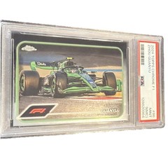 MC 2024 Topps Chrome Formula 1 F1 #86 Zhou Guanyu Purple PSA 9 MC MISSCUT rare