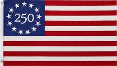 Annin Flags America250 Betsy Ross Edition Flag, Red/White/Blue, 3ft-5ft, 172852