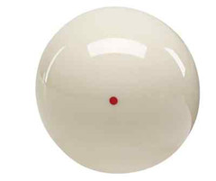New Aramith Red Dot Cue Ball – 2 1/4″ – Regulation Size & Weight