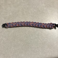 ParaCord Bracelet Patriotic Red White & Blue Color New Without Tags 8.5”L X 1”W
