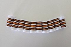 (10) Custom Golf Iron Ferrules Tiger Stripes White Orange Black – Pick Diameter