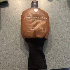 Whiskey Bottle Golf Club Wood Fore Reserve Faux Leather Driver Headcover