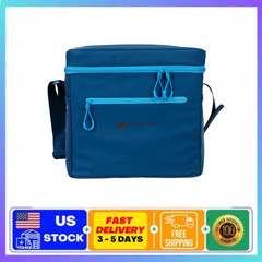 Ozark Trail 24-Can Soft Sided Cooler Removable Hard Liner Blue Ice Chest New