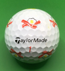 TaylorMade Pix Bacon Eggs Coffee Breakfast logo golf ball