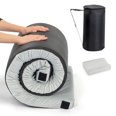 Outdoor Camping 75in Memory Foam Pad Portable Roll Up Sleeping Camping Mattress