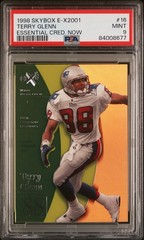 1998 E-X2001 Credentials Now Terry Glenn /16 PSA 9 .. Pop 3 ..None Higher