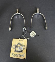 Korsteel Unisex P.O.W. Stainless Steel 3/4 Neck English Spurs Prince of Wales