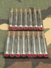 223/5.56 SNAP CAPS SET OF 15 (Nickel+ Red)