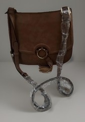 Bulldog CCW Cross Body Leather Holster Purse Camel Brown Magnetic Closure NWOT