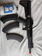 EMG CMMG MK47 Ver2 AEG Training Airsoft Rifle with Platinum QBs Gearbox