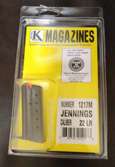 Jennings J22 (J-22) 22LR Caliber Pistol Magazine 1217M – 6 Round Mag Clip – NEW