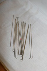 Wheelmaster Steel Bicycle Spokes & Nipples 12 Gauge Various Lengths Qty18 S86