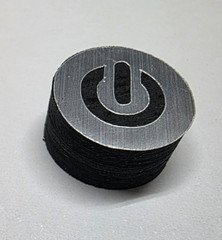 Cyborg ON Black MEDIUM Tip, 14mm, 9 Layers Japanese Pigskin Leather