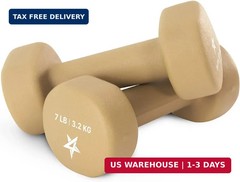 Yes4All Neoprene Coated Dumbbell Hand Weight Sets of 2 – Multiple Weight Options