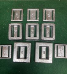 Lead Dive Weights SCUBA – 24lbs Total- Two 5 lb, Three 3 lb, & Five 1 lb weights