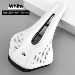WEST BIKING PU Leather Hollow Racing Road Bike Bicycle Cycling Seat Saddle White