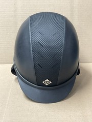Charles Owen Horse Riding Helmet AYR8 PLUS Size 57cm Leather Look Black New