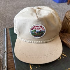 Vtg Cypress Point Club Golf Hat Patch Rope Cap Golfing Pebble Beach Monterey
