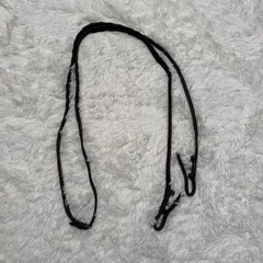 Brown Pony Size Leather English Horseback Riding Braided Reins