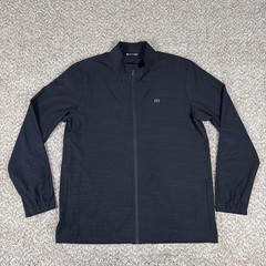 Travis Mathew Jacket Mens XL Black Mock Neck Performance Stretch Full Zip