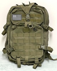 Military Green USCCA Tactical Backpack Adjustable Straps Pockets Zippers NWOT