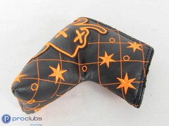 New! Bettinardi Black/Orange Stars Stinger Blade Putter Headcover – 511588