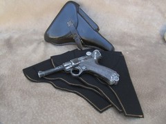 PISTOL SLEEVE PROTECTOR FOR MAUSER WW2 P08 LUGER FOR HARDSHELL HOLSTER USE 🔥