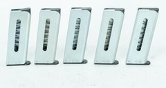 LOT 5x Lorcin L-25 Pistol 6.35mm .25 ACP 7 Round Stainless Steel Magazines Mags