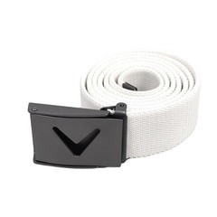 New Callaway Golf V-Logo Belt Bright White