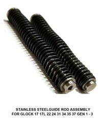 Stainless Steel Recoil Guide Rod with spring for Glock 17 17L 22 24 31 Gen 1 2 3