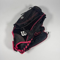 Wilson Flash 12” Fastpitch Softball All Position Glove RH Throw Black Pink EUC