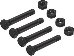 Trailer Leaf Spring Shackle 9/16″ -18 x 3-1/2″ Bolt & Lock Nut Set for 4 Pack