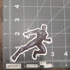SMALL Black Panther Adult Humor Sticker For Guitar Laptop Skateboard Mat92