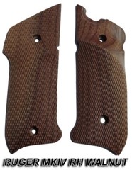 Herrett Ruger MKIV Grip Panels – Walnut (RH) Brand New – Free Shipping