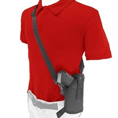 Tactical Sling Shoulder Gun Holster Fits Handgun with Laser or Light Attachment