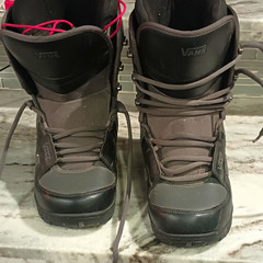 Vintage VANS Emigre Men’s Snowboard Boot Sz:10 Black/Gray Lace Med Flex All Mtn