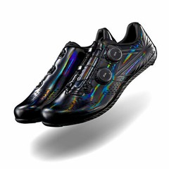 Supacaz Kazze Carbon Road Shoes for Cycling – Black Holo (EU Size: 39,40,41,42)
