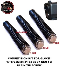 Competition Guide Rod Kit For GLOCK GEN 1 2 3 G17 17L 22 24 31 34 35 PLAIN TIP