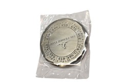 The Prairie Club Golf Bag Tag Silver Metal Yardage Guide Round Course Marker