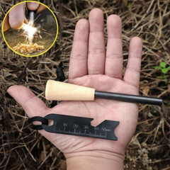 Fire Starter Flint Steel Striker Ferro Rod Waterproof Firesteel Camping Lighter