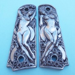Original M1911 A1 Solid Pewter Magwell American Beauty Grips