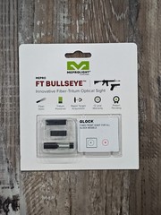 Meprolight FT Bullseye Fiber Tritium Green Front Night Sight – Black