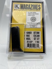 EXCAM Magazine Mag for Model GT27 GT 27 .25 25 ACP Auto 7 Rd Blued Clip Pistol