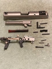 OEM RUGER SR40 STAINLESS SLIDE ASSEMBLY LOWER REPAIR PARTS SET PD42902