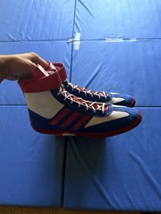 Adidas Combat Speed 5 Wrestling Shoes Size 11.5 Red White Blue
