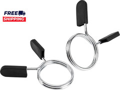 Barbell Clips Olympic Barbell Clamps Collars 2 Inches Weight Bars Lock Dumbbell