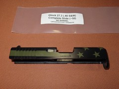 GLOCK 27 Slide GEN-3 Complete OEM Slide – FLAG CERAKOTE – .40 Fits G26 Gen-2-3-4