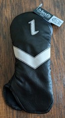 Maxfli Vintage Collection 1 Driver Golf Club Soft Lining Headcover Black/White